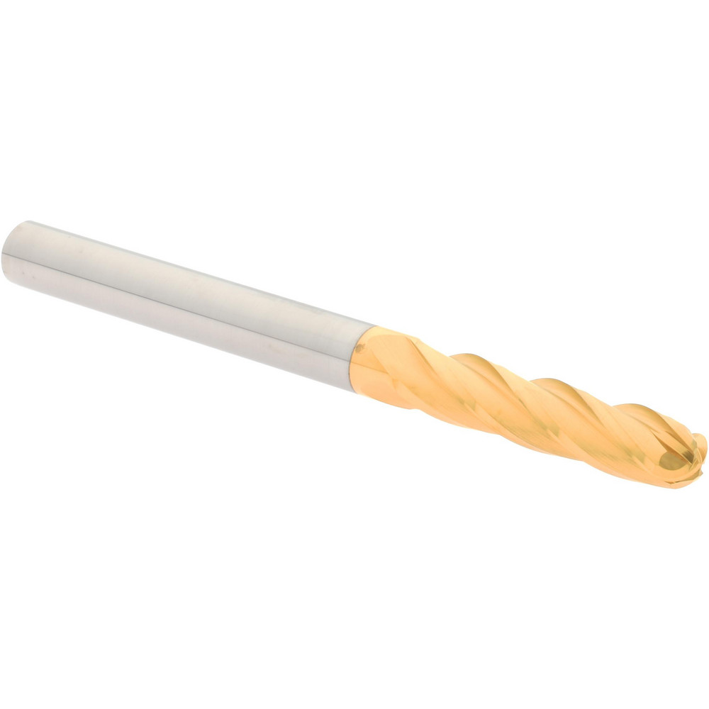 Hertel E6060016 Ball End Mill: 0.25" Dia, 1.125" LOC, 4 Flute, Solid Carbide Image