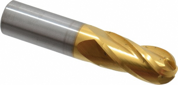 Hertel E699924534 Ball End Mill: 0.5" Dia, 1" LOC, 4 Flute, Solid Carbide Image