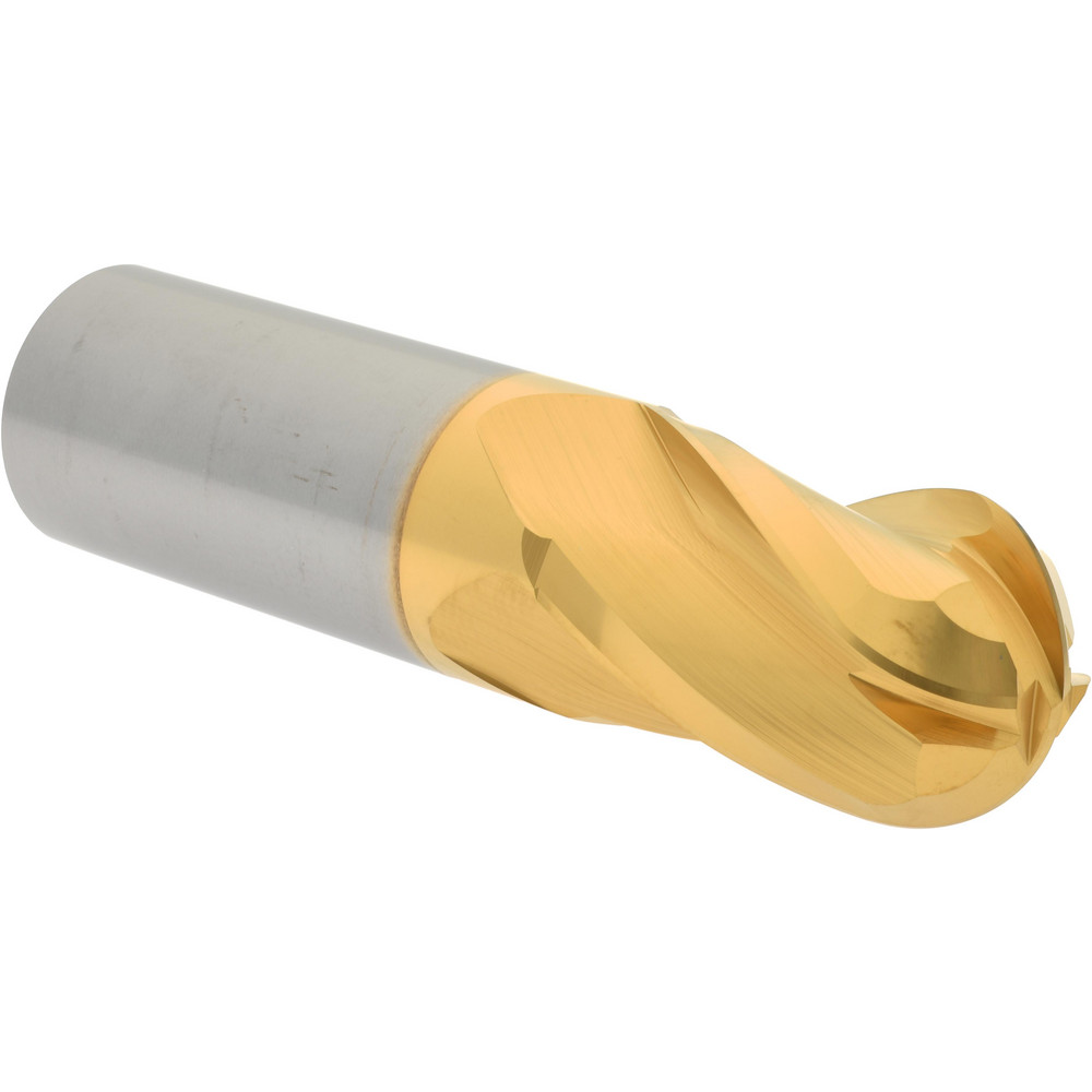 Hertel Ball End Mill 1" Dia, 11/2" LOC, 4 Flute, Solid Carbide