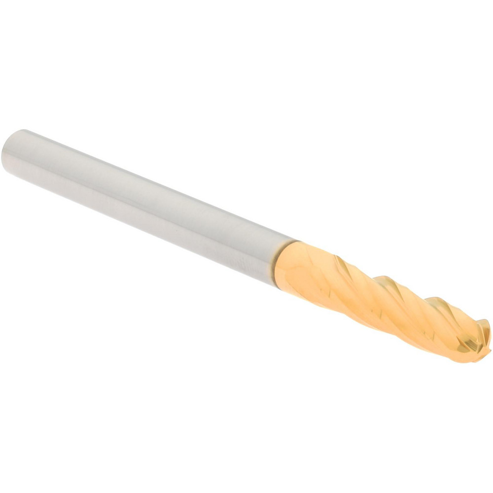 Hertel E6060012 Ball End Mill: 0.1875" Dia, 0.75" LOC, 4 Flute, Solid Carbide Image