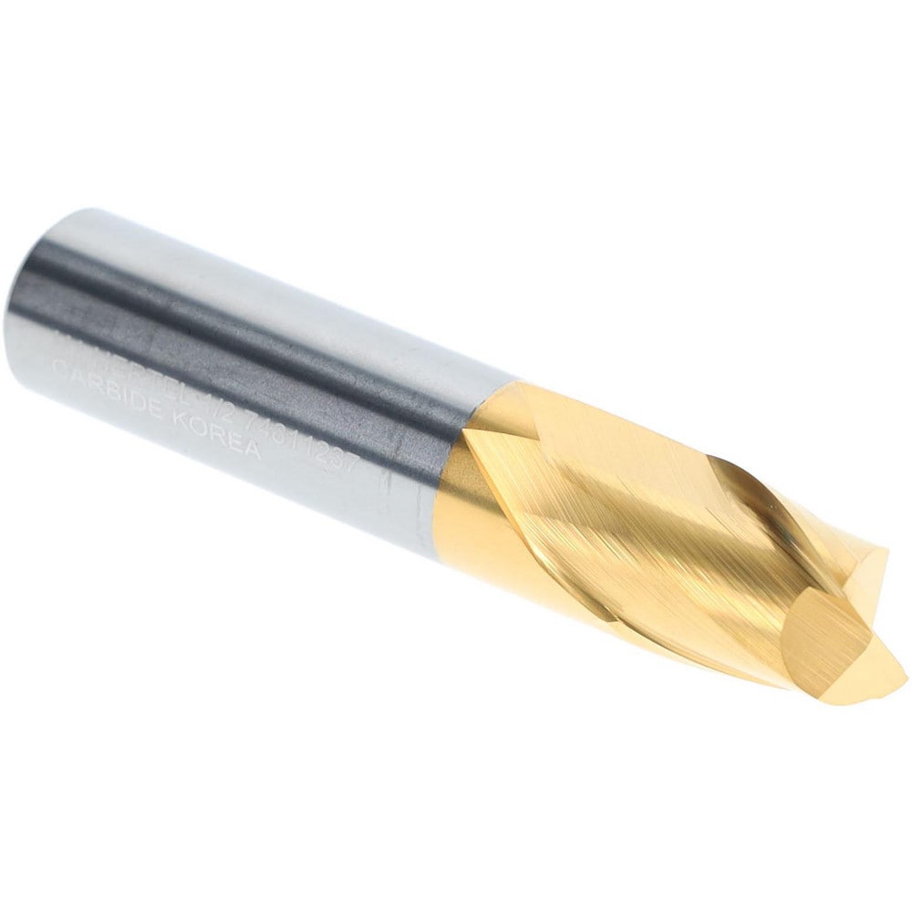 Hertel 750562 Square End Mill: 1/2" Dia, 2 Flutes, 5/8" LOC, Solid Carbide, 30 ° Helix Image