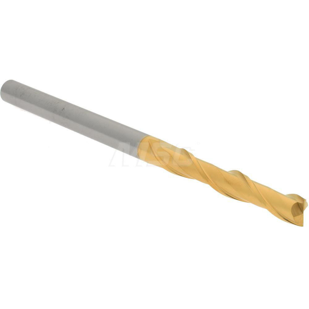 Hertel 750717 Square End Mill: 1/4 Dia, 1-1/2 LOC, 1/4 Shank Dia, 4 OAL, 2 Flutes, Solid Carbide Image