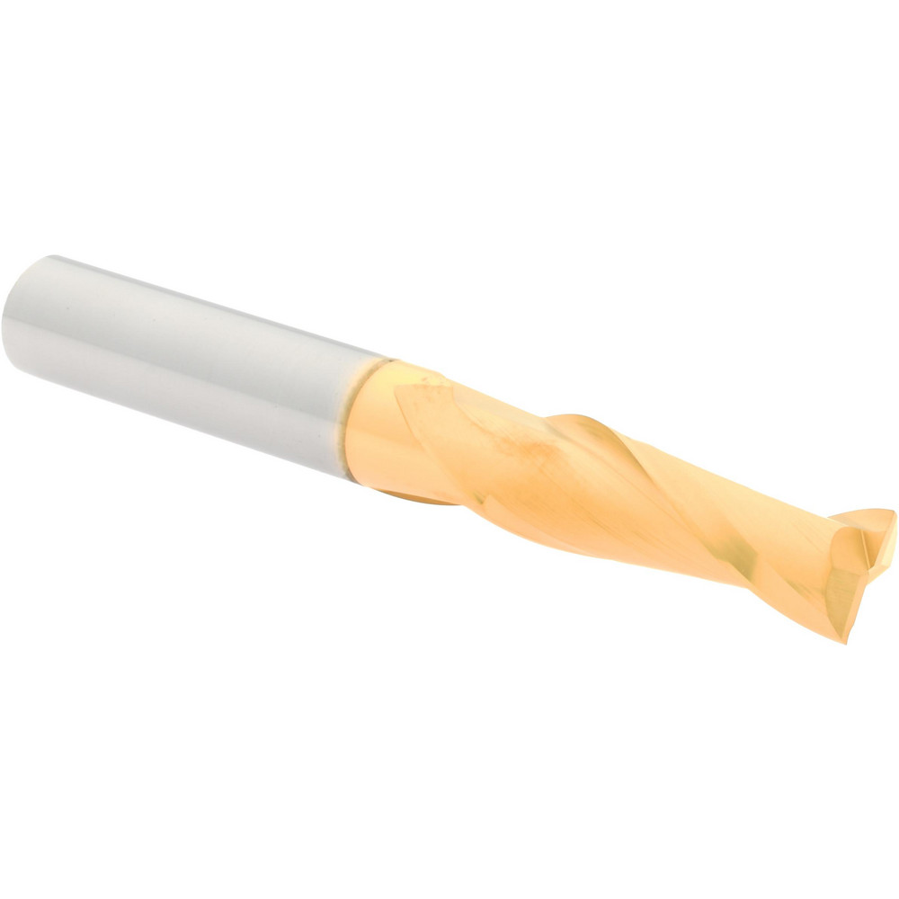 Hertel 750575 Square End Mill: 3/8 Dia, 1-1/8 LOC, 3/8 Shank Dia, 3 OAL, 2 Flutes, Solid Carbide Image