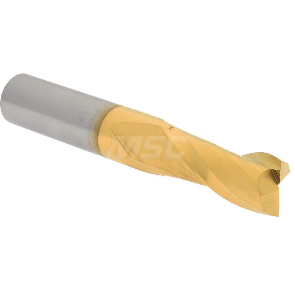 Hertel 750698 Square End Mill: 7/16 Dia, 1 LOC, 7/16 Shank Dia, 2-3/4 OAL, 2 Flutes, Solid Carbide Image