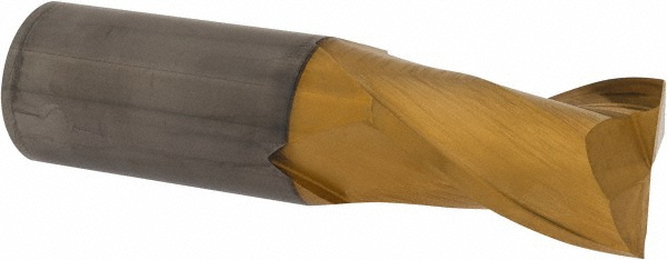 Hertel 750492 Square End Mill: 1 Dia, 1-1/2 LOC, 1 Shank Dia, 4 OAL, 2 Flutes, Solid Carbide Image