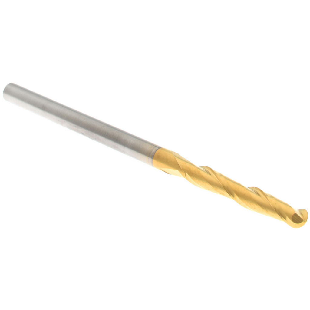 Hertel E6014008 Ball End Mill: 0.125" Dia, 0.75" LOC, 2 Flute, Solid Carbide Image