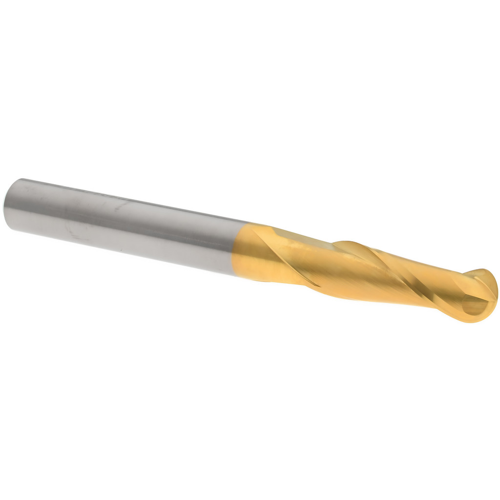 Hertel E6249016 Ball End Mill: 0.25" Dia, 0.75" LOC, 2 Flute, Solid Carbide Image