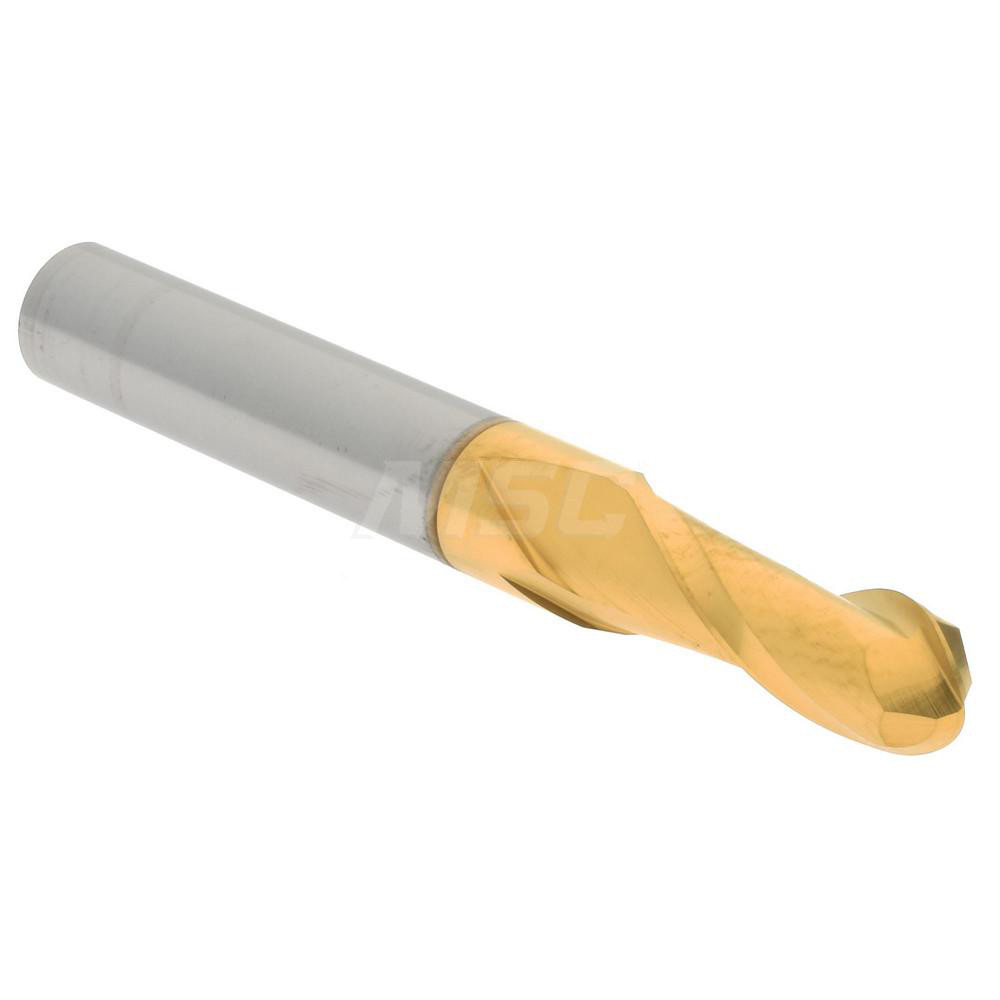 Hertel E699924488 Ball End Mill: 0.2813" Dia, 0.75" LOC, 2 Flute, Solid Carbide Image
