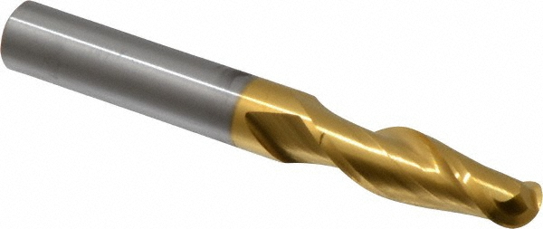 Hertel E6014024 Ball End Mill: 0.375" Dia, 1.125" LOC, 2 Flute, Solid Carbide Image