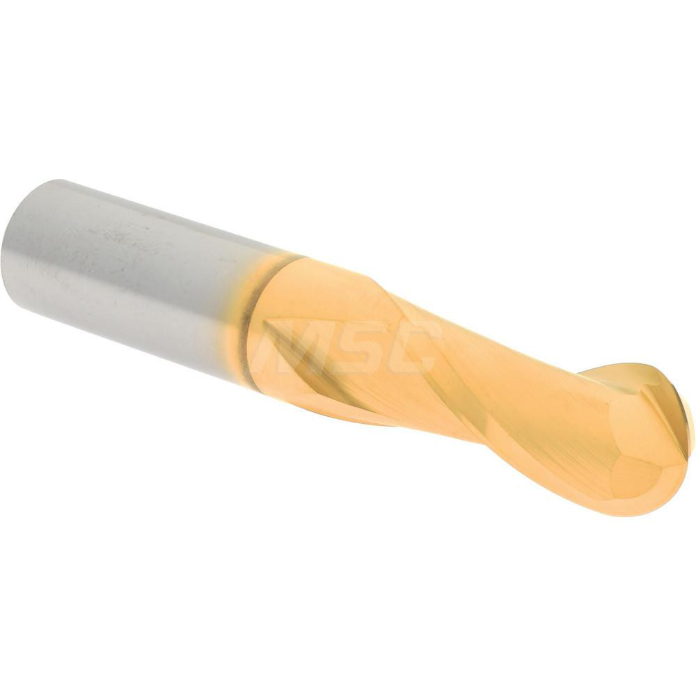 Hertel E699924502 Ball End Mill: 0.4375" Dia, 0.875" LOC, 2 Flute, Solid Carbide Image
