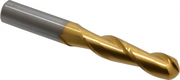 Hertel E6014032 Ball End Mill: 0.5" Dia, 2" LOC, 2 Flute, Solid Carbide Image