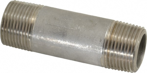 Merit Brass 4512-300 Stainless Steel Pipe Nipple: 3/4" Pipe, Grade 304 & 304L Image