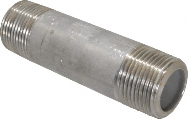 Merit Brass 4512-350 Stainless Steel Pipe Nipple: 3/4" Pipe, Grade 304 & 304L Image