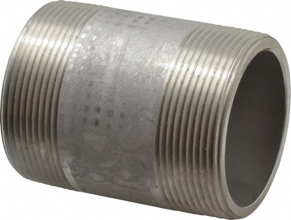 Merit Brass 4532-300 Stainless Steel Pipe Nipple: 2" Pipe, Grade 304 & 304L Image