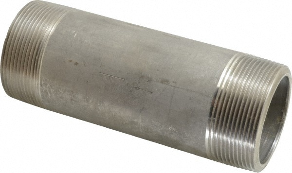 Merit Brass 4532-600 Stainless Steel Pipe Nipple: 2" Pipe, Grade 304 & 304L Image