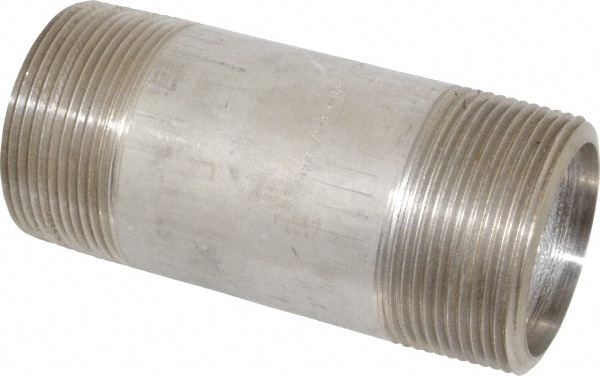 Merit Brass 4540-600 Stainless Steel Pipe Nipple: 2-1/2" Pipe, Grade 304 & 304L Image