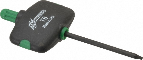 Torx Key: Wing Handle, T6, Steel