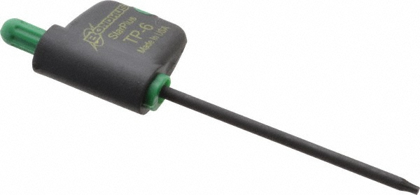 Torx Key: Flag Handle, T6, 3.5" OAL, Steel
