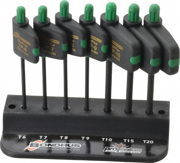 Torx Plus Key Set: 7 Pc, Flag-Style Handle, IP6 to IP20