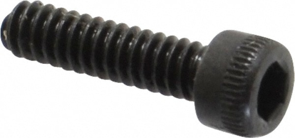 Holo-Krome 720000210 Hex Head Cap Screw: #4-40 x 7/16", Alloy Steel, Black Oxide Finish Image