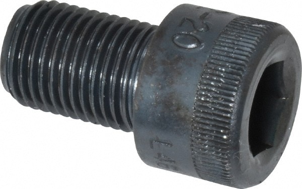 Holo-Krome 730002220 Hex Head Cap Screw: 1/2-20 x 3/4", Alloy Steel, Black Oxide Finish Image