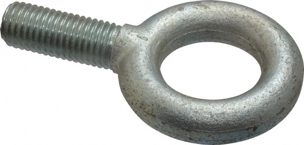 Gibraltar PZP13672GB Fixed Lifting Eye Bolt: Without Shoulder, 4,800 lb Capacity, 3/4-10 Thread, Grade 1030 Steel Image