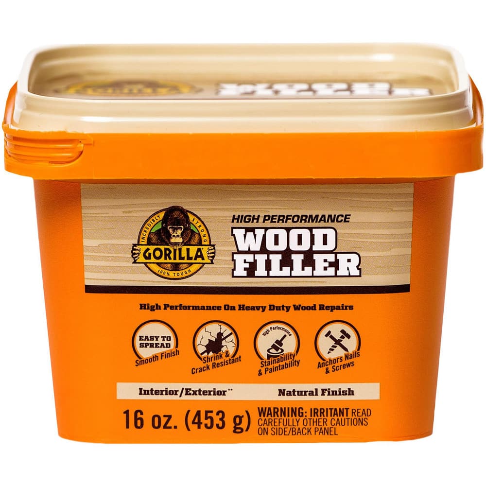 Drywall & Hard Surface Compounds; Product Type: Wood Repair ; Color: Natural ; Container Size: 16 oz ; Container Type: Tub ; Coverage: 1 sq in  per oz ; VOC Content (g/L): 13