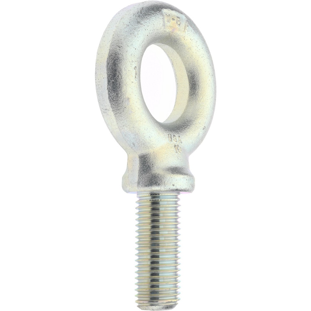 Gibraltar - Fixed Lifting Eye Bolt: With Shoulder, 9,000 lb Capacity, 1-8  Thread, Grade 1030 Steel - 74644576 - MSC Industrial Supply