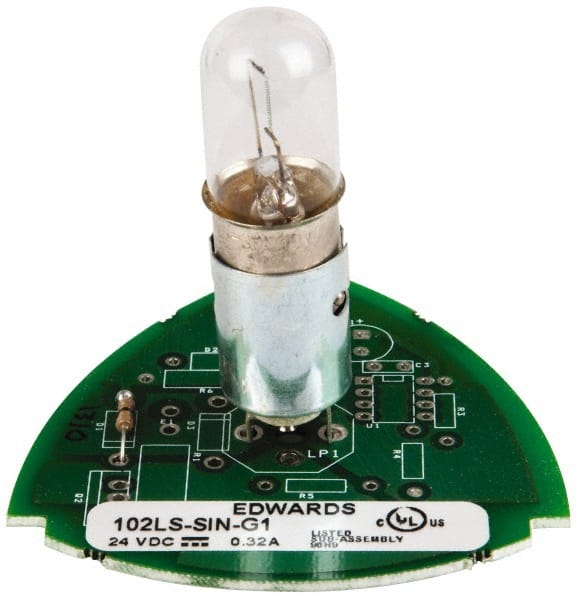 Edwards Signaling 102LS-SIN-G1 Incandescent Lamp, Clear, Steady, Stackable Tower Light Module 