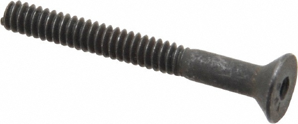 Value Collection 721070PR Flat Socket Cap Screw: #6-32 x 1-1/4" Long, Alloy Steel, Black Oxide Finish Image