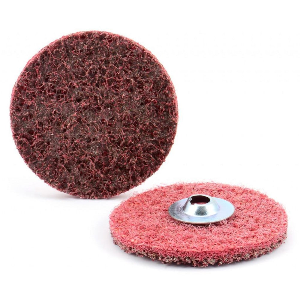 Made in USA 59242 Deburring Disc: 2" Disc Dia, Medium Grade, Aluminum Oxide Image