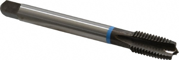 Emuge CU203010.5619 Spiral Point STI Tap: 3/8-16 UNC, 3 Flutes, Plug, Cobalt, Nitride Finish Image