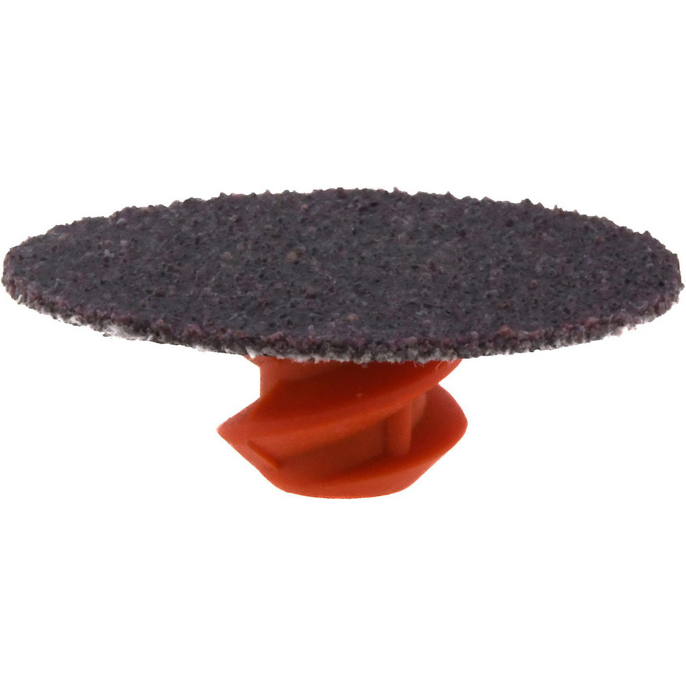Quick-Change Disc: Roloc TR, 1" Disc Dia, 60 Grit, Aluminum Oxide, Coated