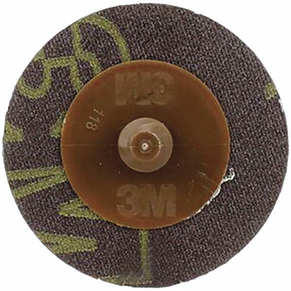 Quick-Change Disc: Roloc TR, 1" Dia, 36 Grit, Aluminum Oxide, Coated - Brown, Polyester Cloth-Backed, 30000 RPM, Series 361F