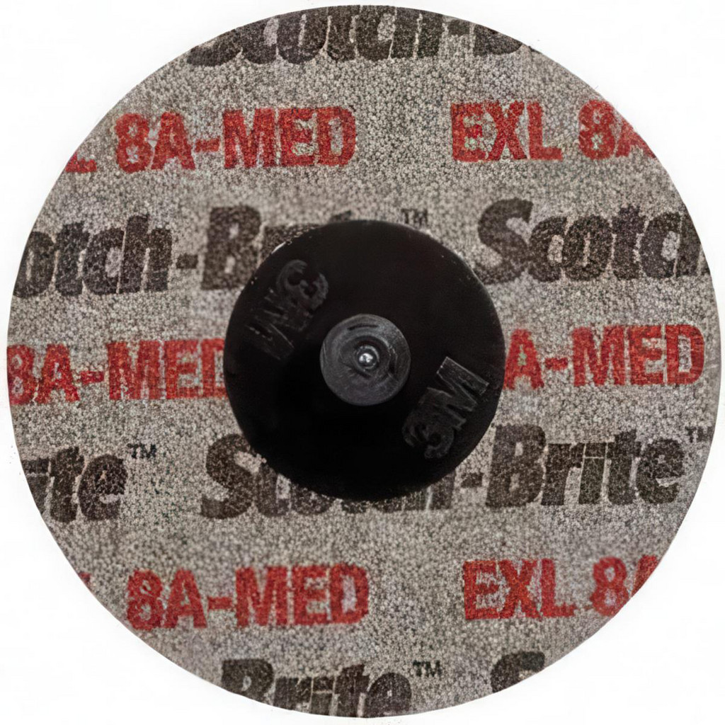3M | Scotch-Brite™ Deburring Wheel: 3" Dia, Roloc Type TR, 8 Density, Aluminum Oxide - Medium Grade, Unitized, Series XL-UR | Part #00048011171937