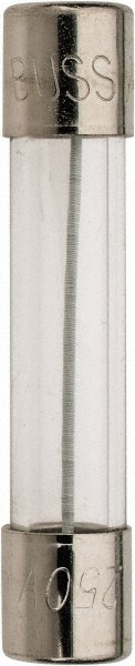 Cartridge Time Delay Fuse: 0.06 A, 1-1/4" OAL, 1/4" Dia