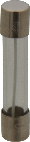Cartridge Time Delay Fuse: 0.13 A, 1-1/4" OAL, 1/4" Dia
