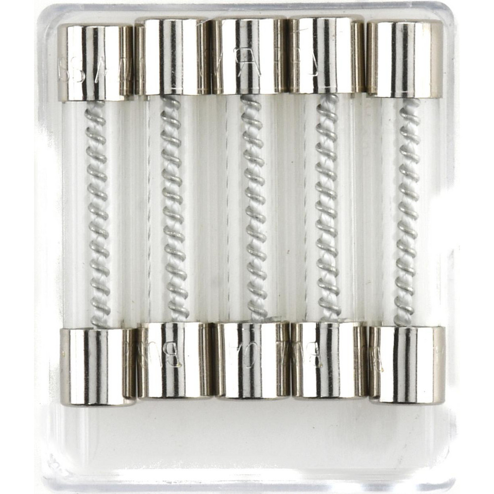 Mini Fuse: Time Delay, 10.00 A - 1-1/4" OAL, 1/4" Dia, Glass