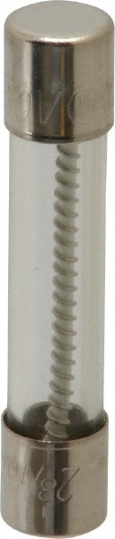 Cartridge Time Delay Fuse: 2.8 A, 1-1/4" OAL, 1/4" Dia