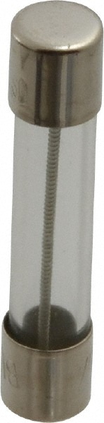 Cartridge Time Delay Fuse: 0.6 A, 1-1/4" OAL, 1/4" Dia