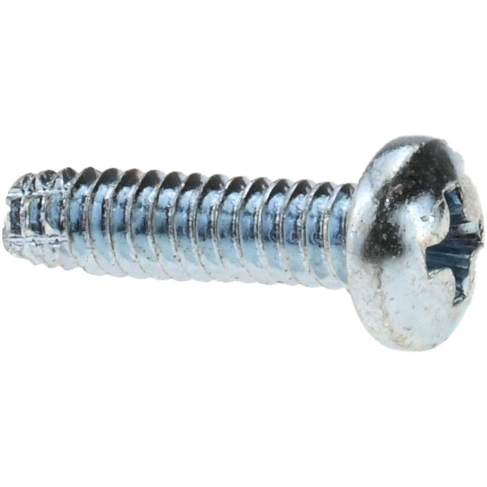 Machine Screw: #10-24 x 3/4" Length Under Head, Pan Head, Phillips