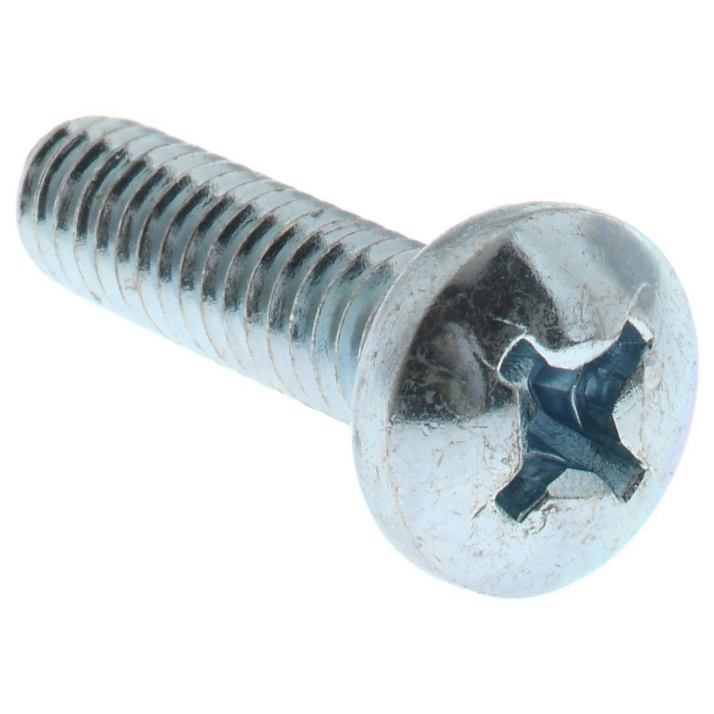 Machine Screw: 1/4-20 x 1", Pan Head, Phillips