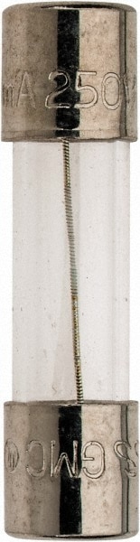 Cartridge Time Delay Fuse: 0.3 A, 20 mm OAL, 5 mm Dia