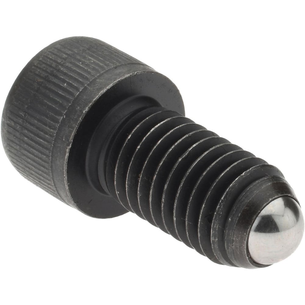 1-1/2" OAL, 1/2-13, Steel, Headed Plain Flat Face Ball End Clamping Screw