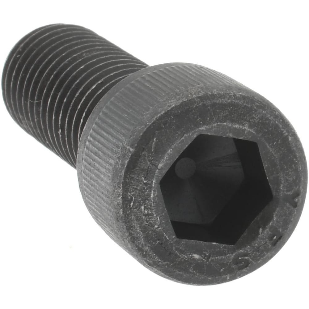 2" OAL, 1/2-13, Steel, Headed Plain Flat Face Ball End Clamping Screw