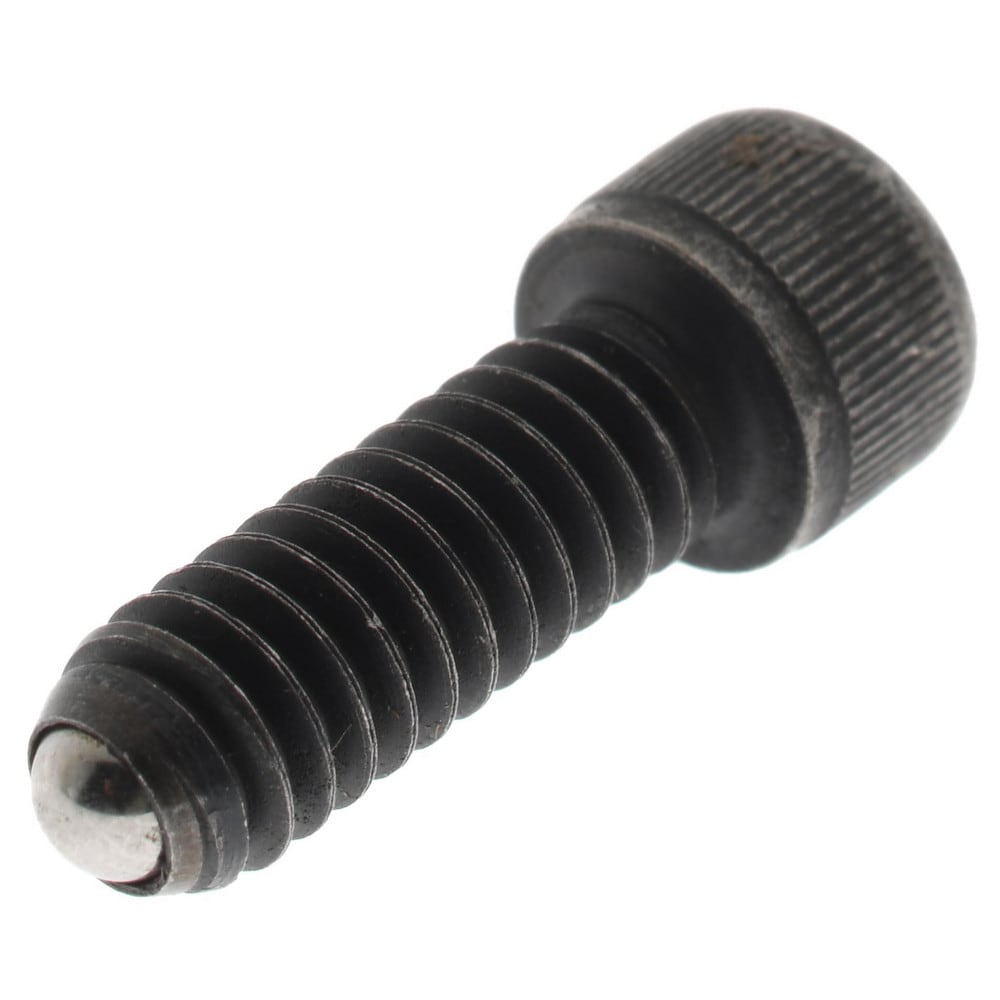 1" OAL, 1/4-20, Steel, Headed Rolling Ball End Clamping Screw