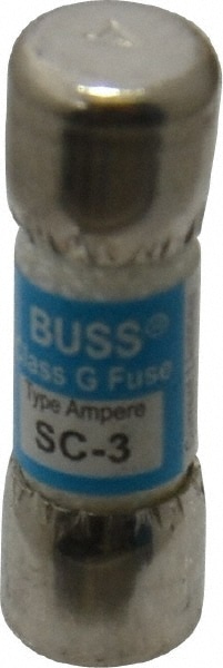 Cartridge Time Delay Fuse: G, 3 A, 10.41 mm Dia