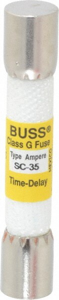 Cartridge Time Delay Fuse: G, 35 A, 10.41 mm Dia