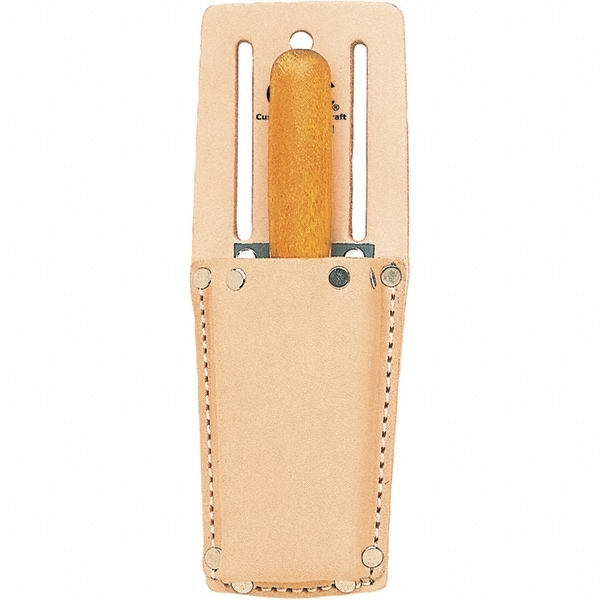 Sheath: 1 Pocket, Leather, Natural