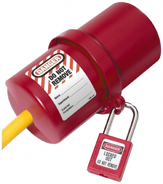 Circuit Breaker Lockout: 1 Padlock Max, 7.18" High, 3.02" Wide